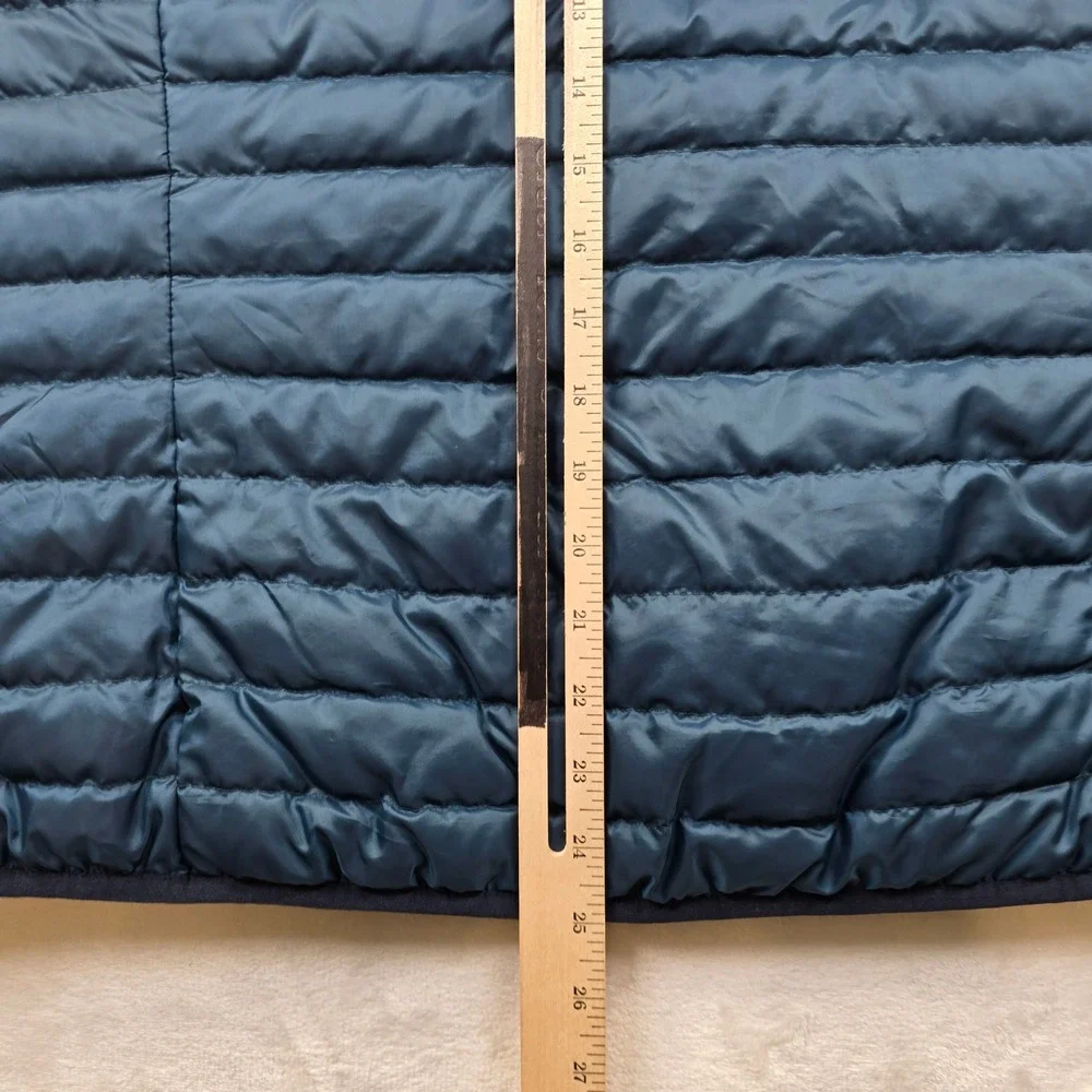 Eddie Bauer Down Puffer Vest Mens 2XL Blue‎ Quilted EB650 Fill Power